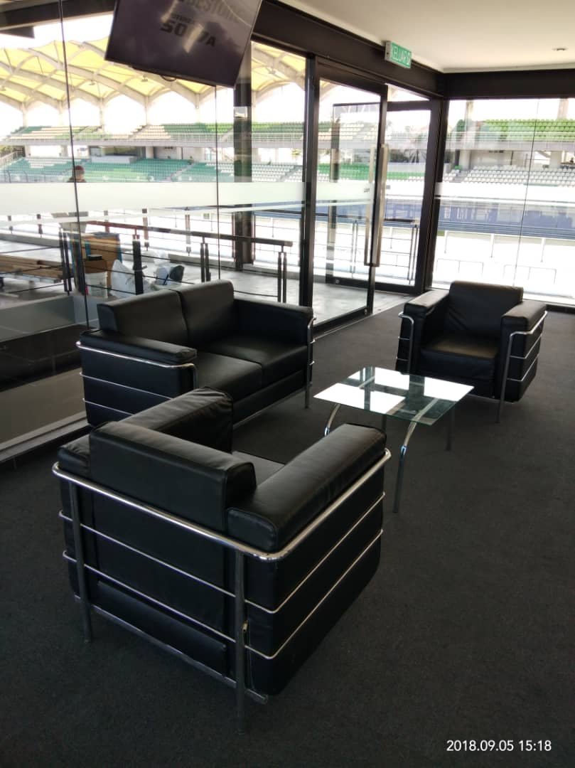 Lounge furniture arranged at a venue
